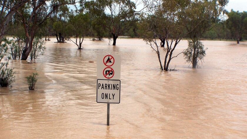 Floodwaters in New South Wales