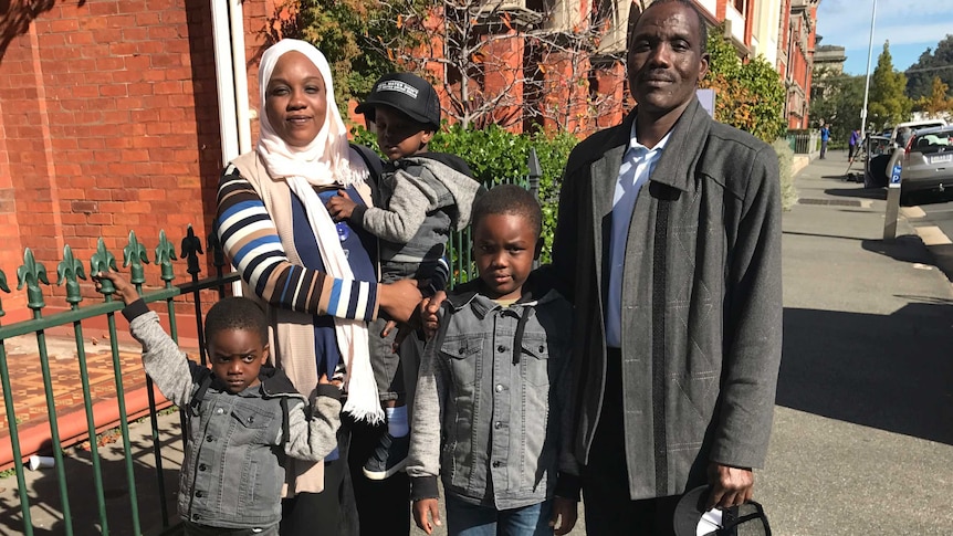 Laiela Abdalla and her family.