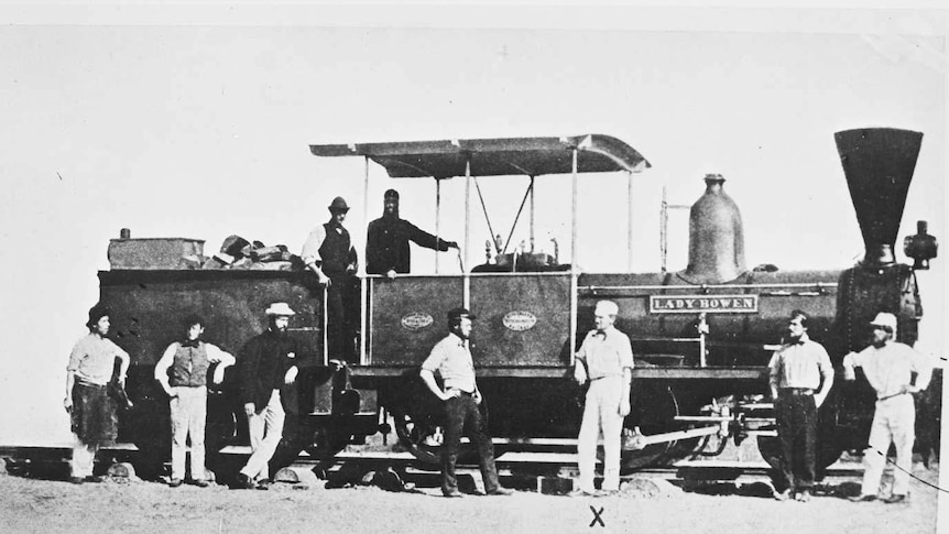 A10 No. 3 A-Class Slaughter-Gruning train called the 'Lady-Bowen', which travelled between Brisbane and Ipswich (date unknown).