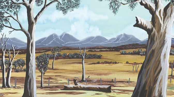 A Bella Kelly painting of the Stirling Ranges.