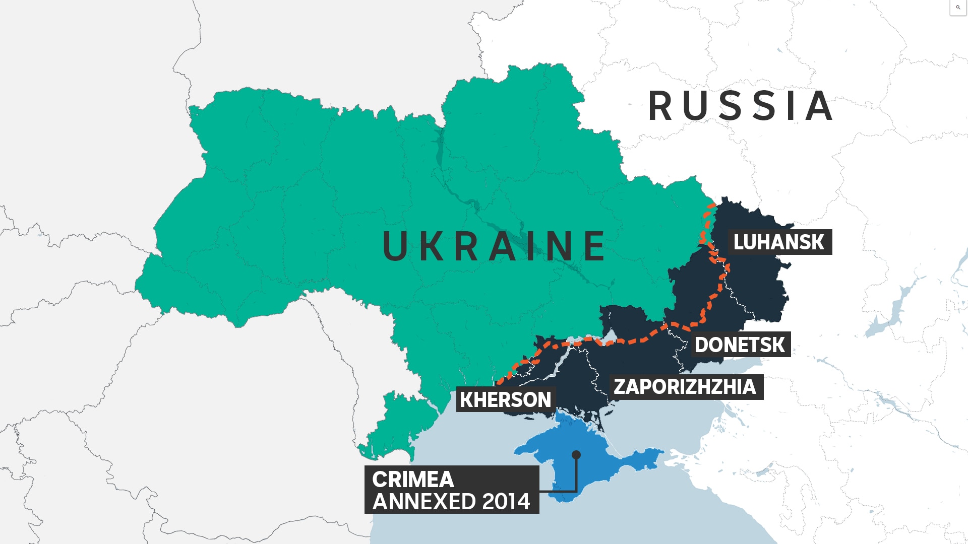 Russian Occupied Ukraine Live Map