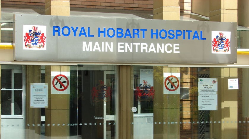 The Royal Hobart Hospital entrance.