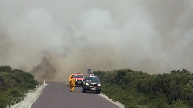 Smoke from fires at Arthur River