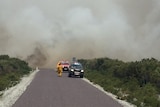 Smoke from fires at Arthur River