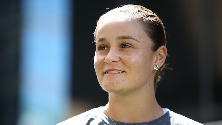 Ashleigh Barty smiles as speaks to the media during a press conference at the Westin in Brisbane.