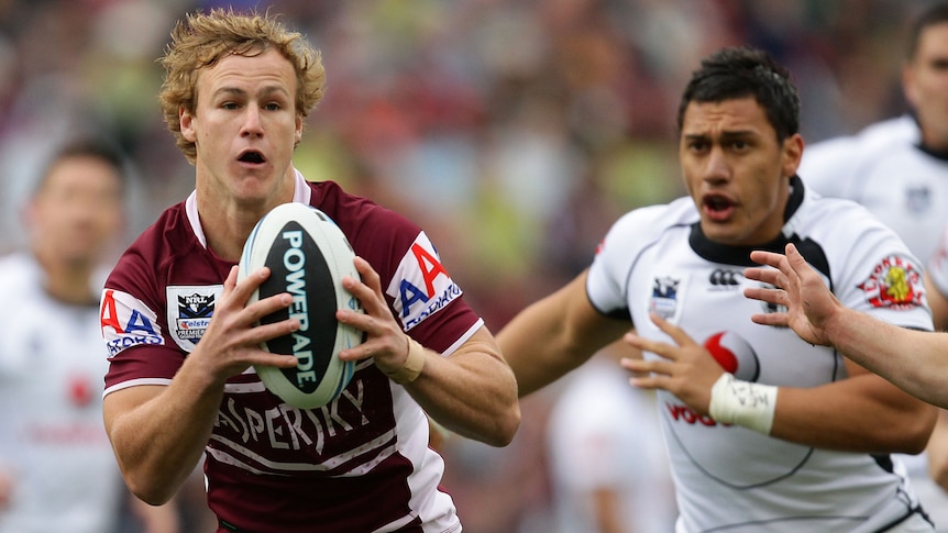 Daly Cherry-Evans runs the ball against Warriors in NRL GF