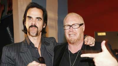 Scriptwriter Nick Cave and director Rowan Woods at the IF awards.