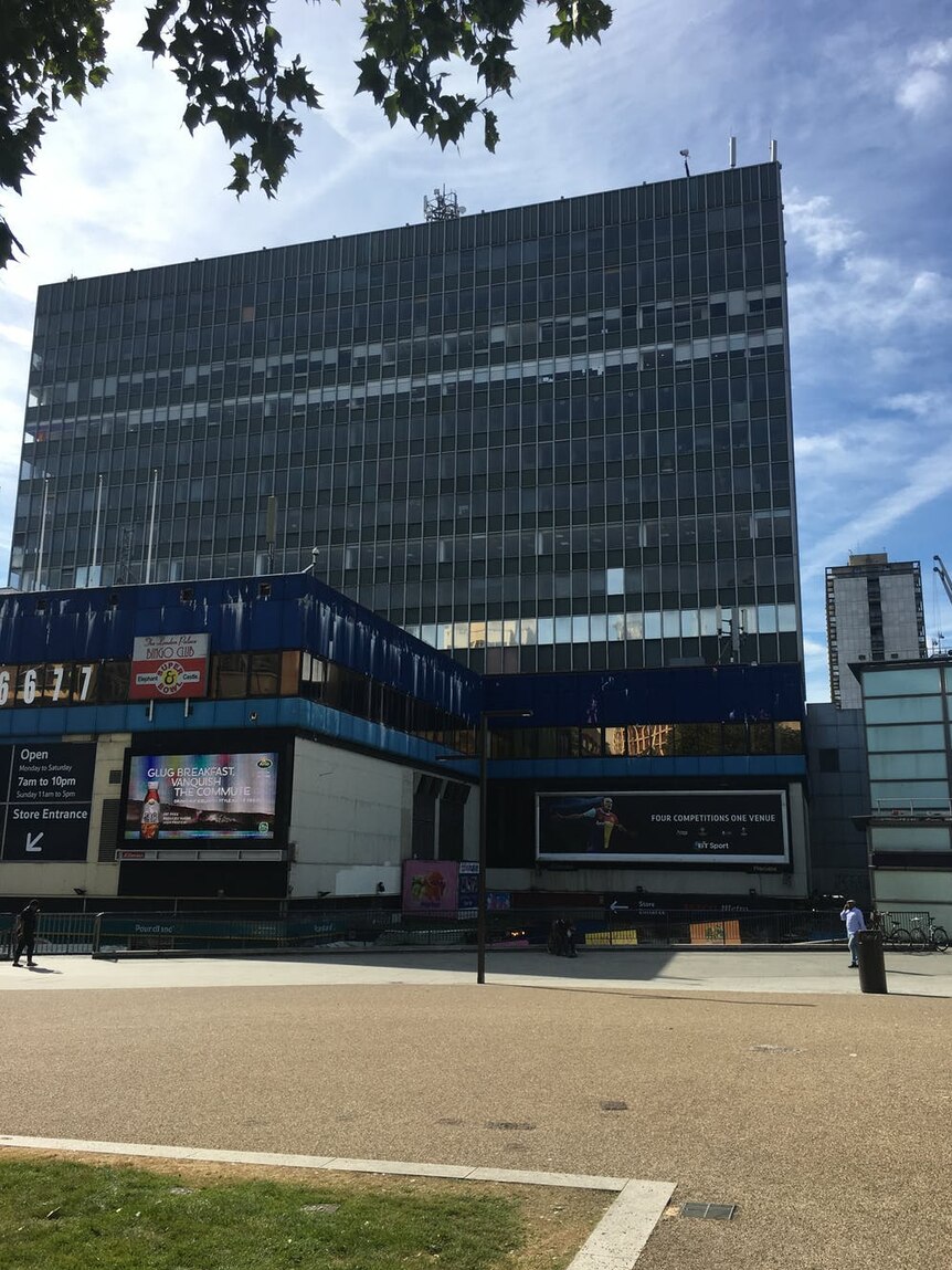 The Elephant and Castle shopping centre in London.