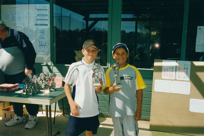 Nick Kyrgios winning local tournament in Canberra aged 7