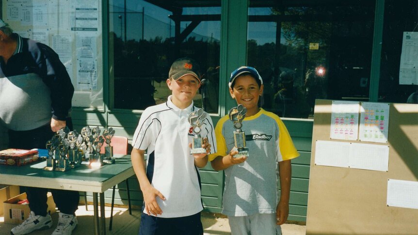 Nick Kyrgios winning local tournament in Canberra aged 7