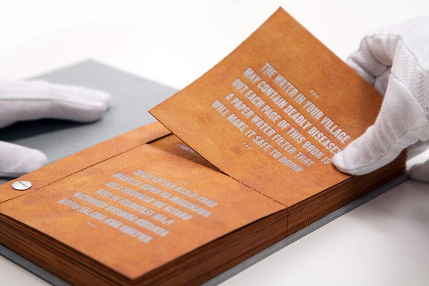 The 'drinkable book'