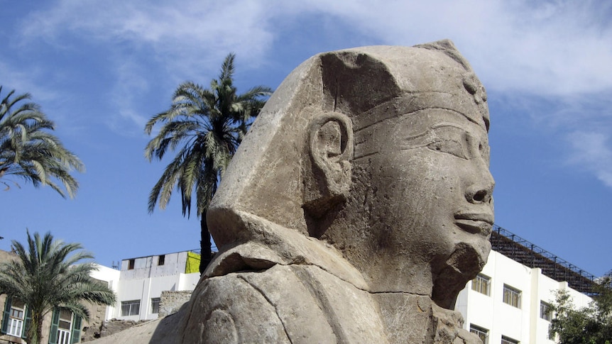 The sphinxes date from the reign of the Pharaonic dynasty Nectanebo I (380-362 BC).