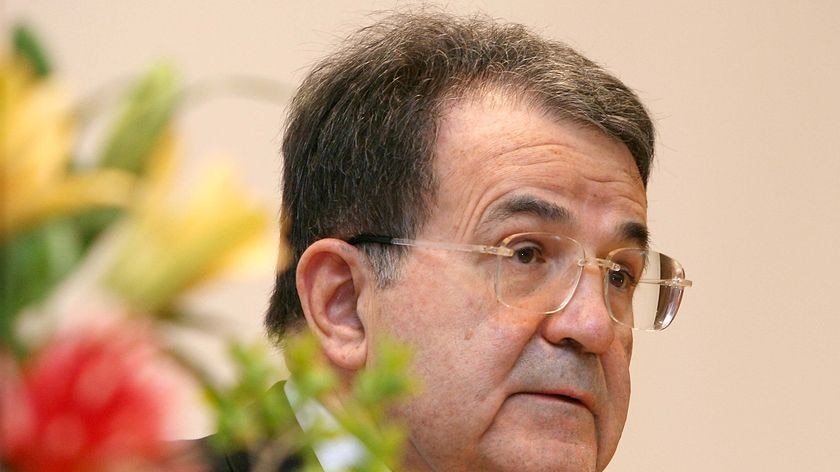 Former Italian Prime Minister Romano Prodi was forced to resign after losing a Senate confidence vote. (File photo)