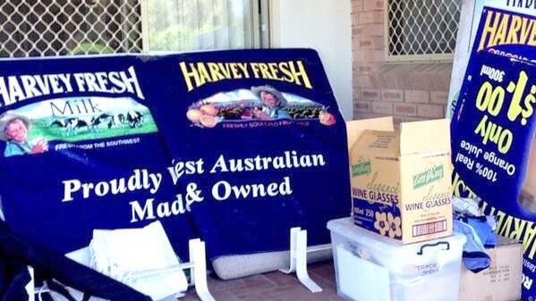 Harvey Fresh signage at its premises