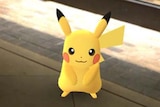 Screengrab of Pikachu on the Pokemon Go app