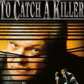 Dennehy peers between window blinds on the cover for the movie To Catch a Killer.