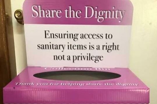 There are 90 Share the Dignity collection points in Canberra