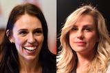 A composite image of Jacinta Ardern and Amy Campbell from A Chorus Line