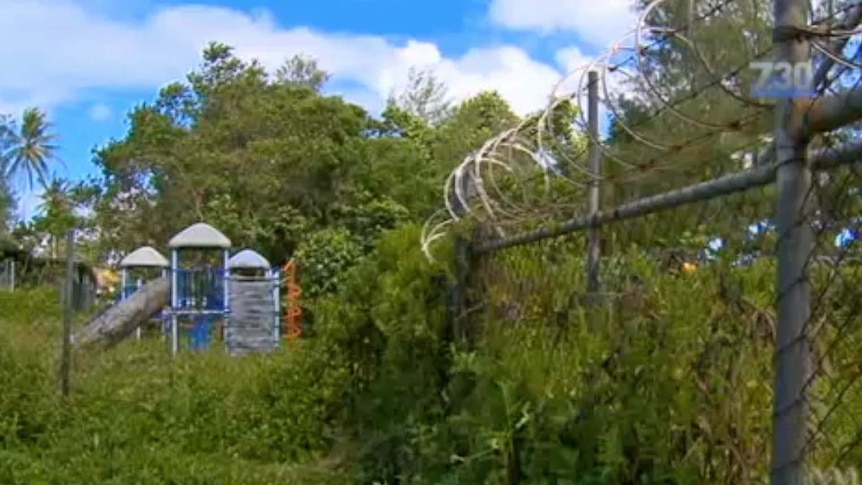 Barbed wire on Manus Island