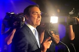 SA Liberal leader Steven Marshall declares victory.