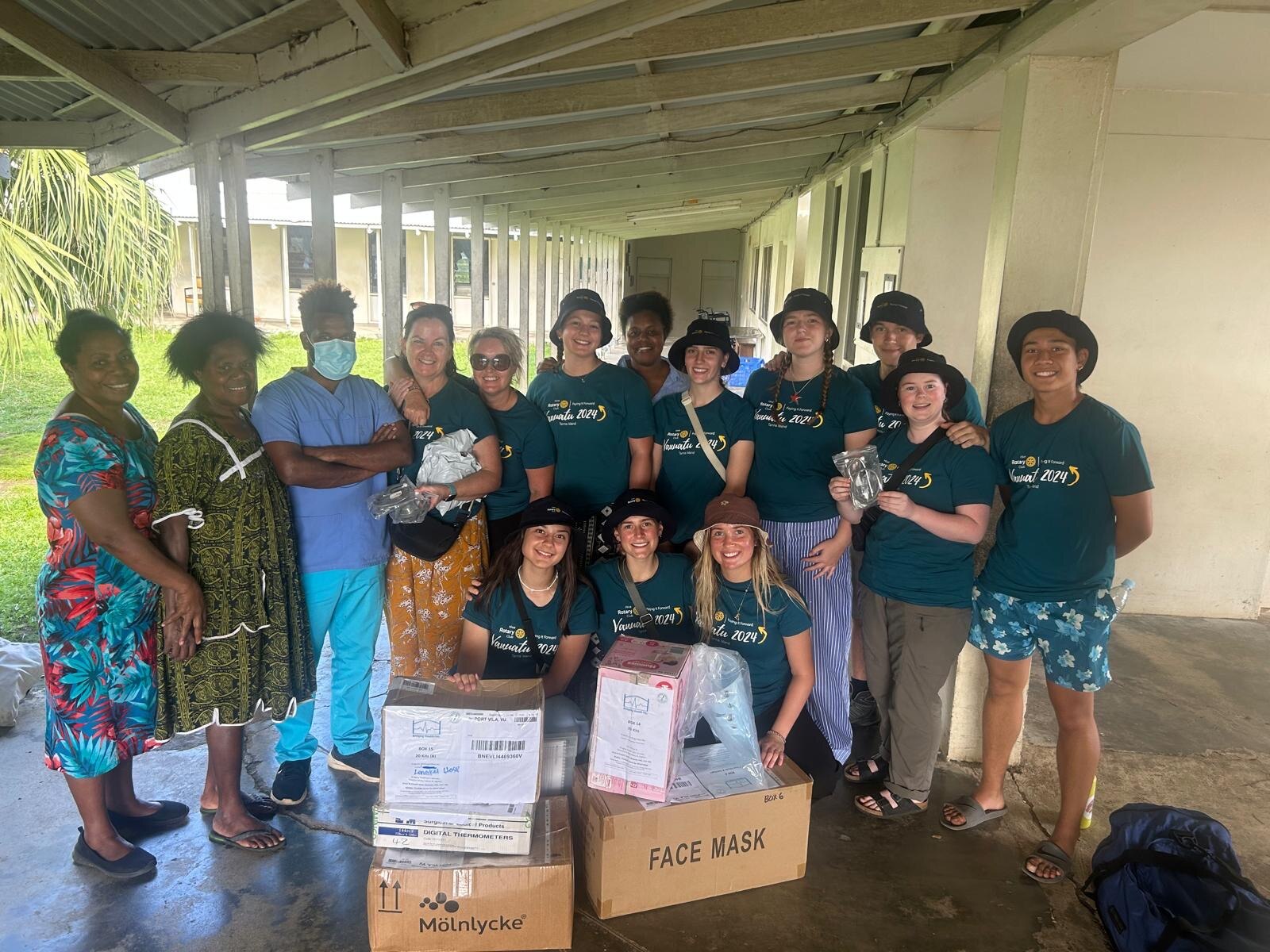 Volunteer student group stranded on the island of Tanna following Air ...
