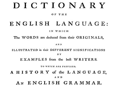 A Dictionary of the English Language by Samuel Johnson