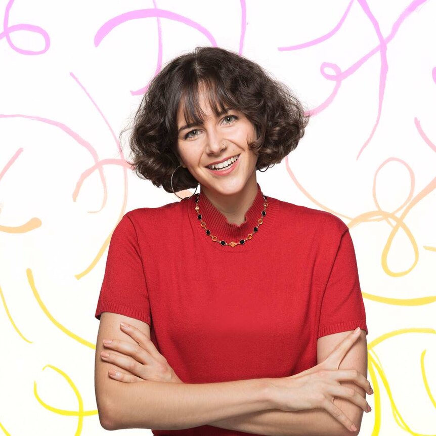 Image of Amelia navascues on a pink background
