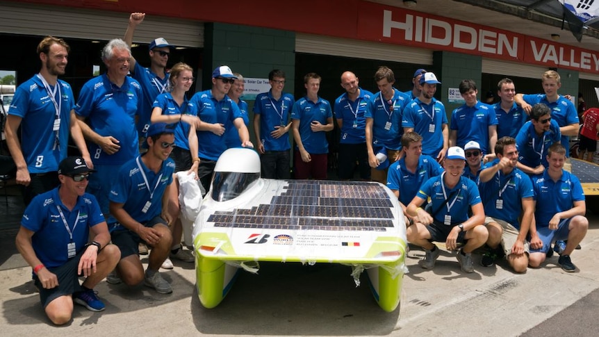 Belgian team Punch Powertrain have won pole position ahead of the World Solar Challenge.