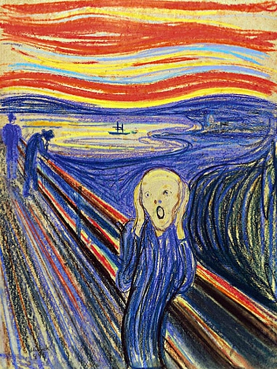 The pastel version of The Scream (1895), by Edvard Munch.