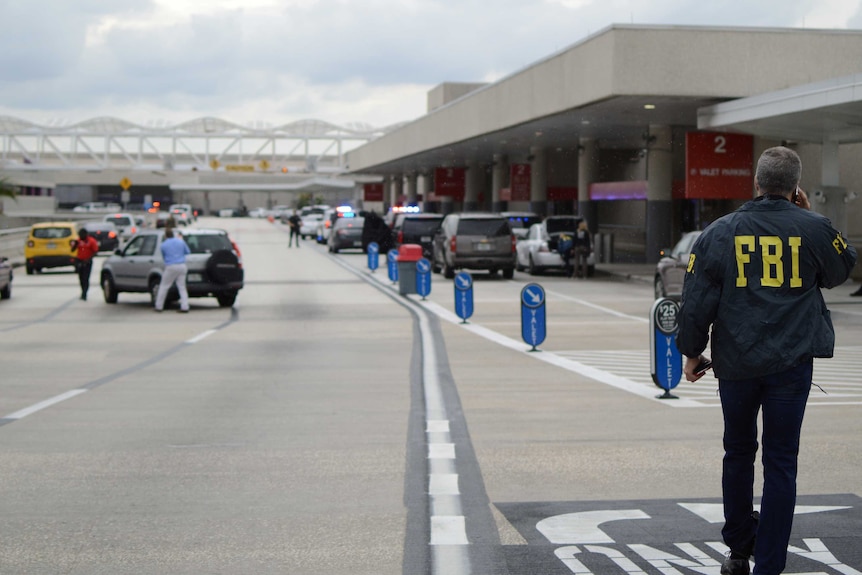 Law enforcement outside Fort Lauderdale airport