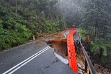 Road slippage at Megalong Road in the Megalong Valley cuts access to the area