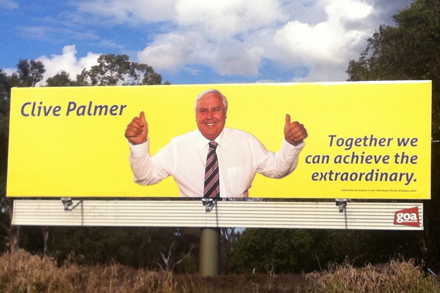 Clive Palmer's Lilley billboard