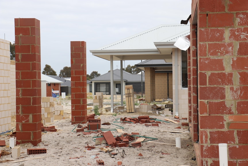 A building site in suburban Perth