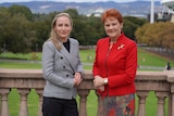 One Nation MP Sarah Game with party leader Pauline Hanson.