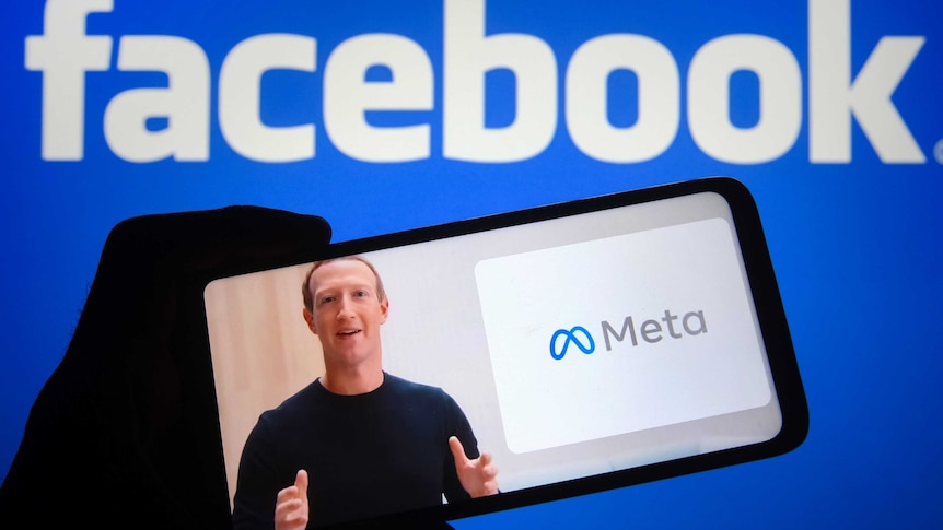 Mark Zuckerberg announcing Meta