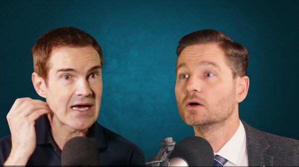 Jimmy Carr and Charlie Pickering