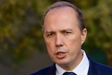 Peter Dutton speaks at a press conference