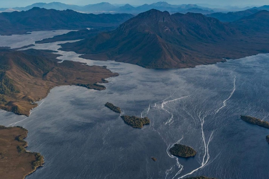 Bathurst Harbour from the air