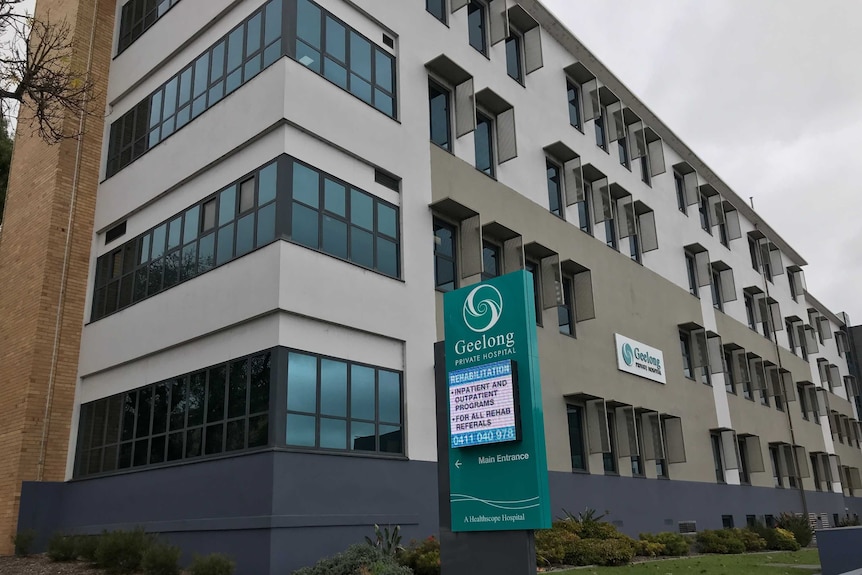 The main building of Geelong Private Hospital.