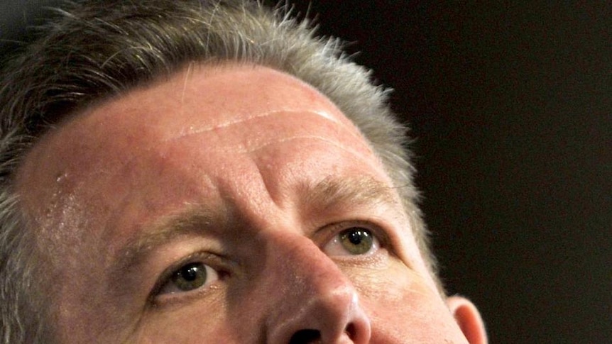 NSW Premier Barry O'Farrell speaks at the National Press Club. (AAP: Alan Porritt, file photo)