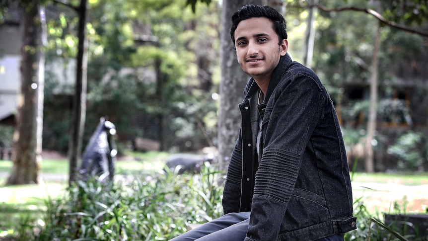 Refugee Narayan Khanal at the University of Wollongong where he is studying for a Bachelor of Medical and Health Sciences