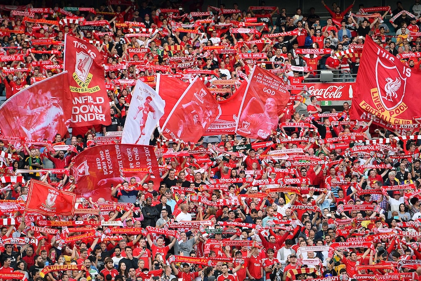 Liverpool fans in Sydney.