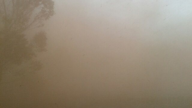 A dust storm that swept through the area near Tarlee in South Austraila.