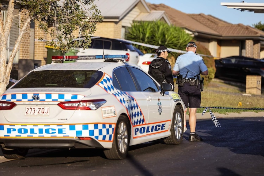 A man has been shot dead by police north of Brisbane overnight