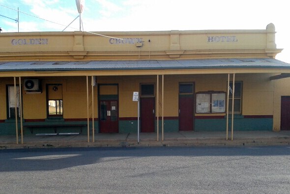 The Golden Crown Hotel, in Berriwillock, has been closed for renovations.