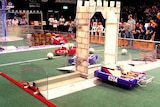 FIRST robot competition battle through the medieval setting