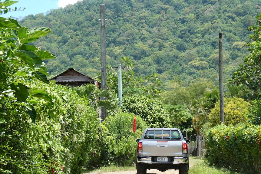 Mobile vaccination team's vehicle