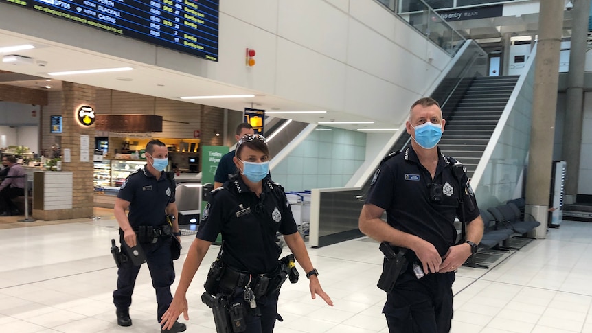 Police at Brisbane Airport