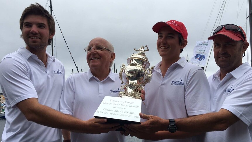 Jim Delegat and sons with Tattersall's Cup