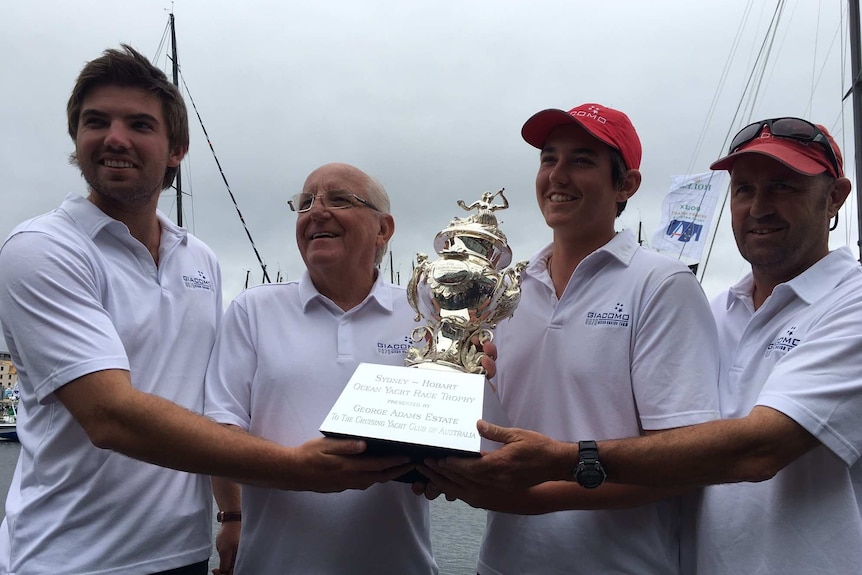Jim Delegat and sons with Tattersall's Cup